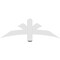 Ekena Millwork Davenport Architectural Grade PVC Gable Bracket, 48"W x 16"H x 2"D x 4"F, 8/12 Pitch GBP048X16X0204DAV00 - alternate 4